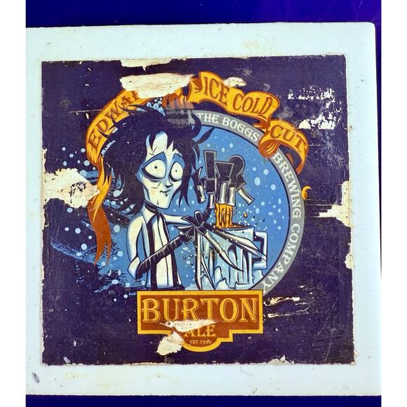 Coaster Set Burton Ale Nightmare Before Xmas Characters 6 Handmade Ceramic Tiles - Picture 6 of 10